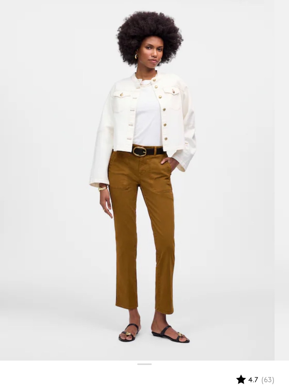 Madewell The Slim Straight Utility Pant in Garment Dye - NWOT